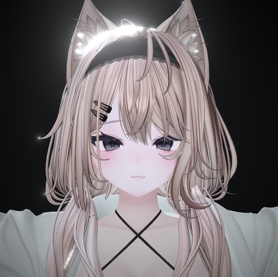 【Milltina用】Lazy Cat Girl FaceBlendShape - (VRC)