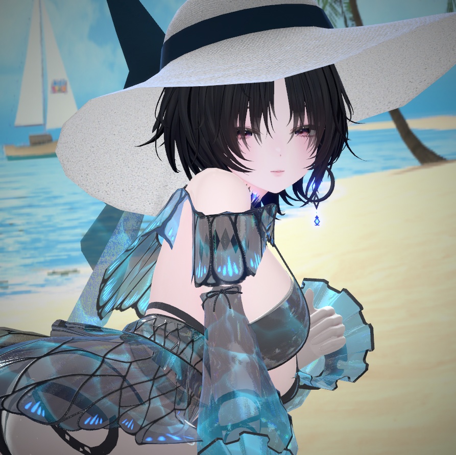 【Milltina用】Beach Babe Girl FaceBlendShape - (VRC)