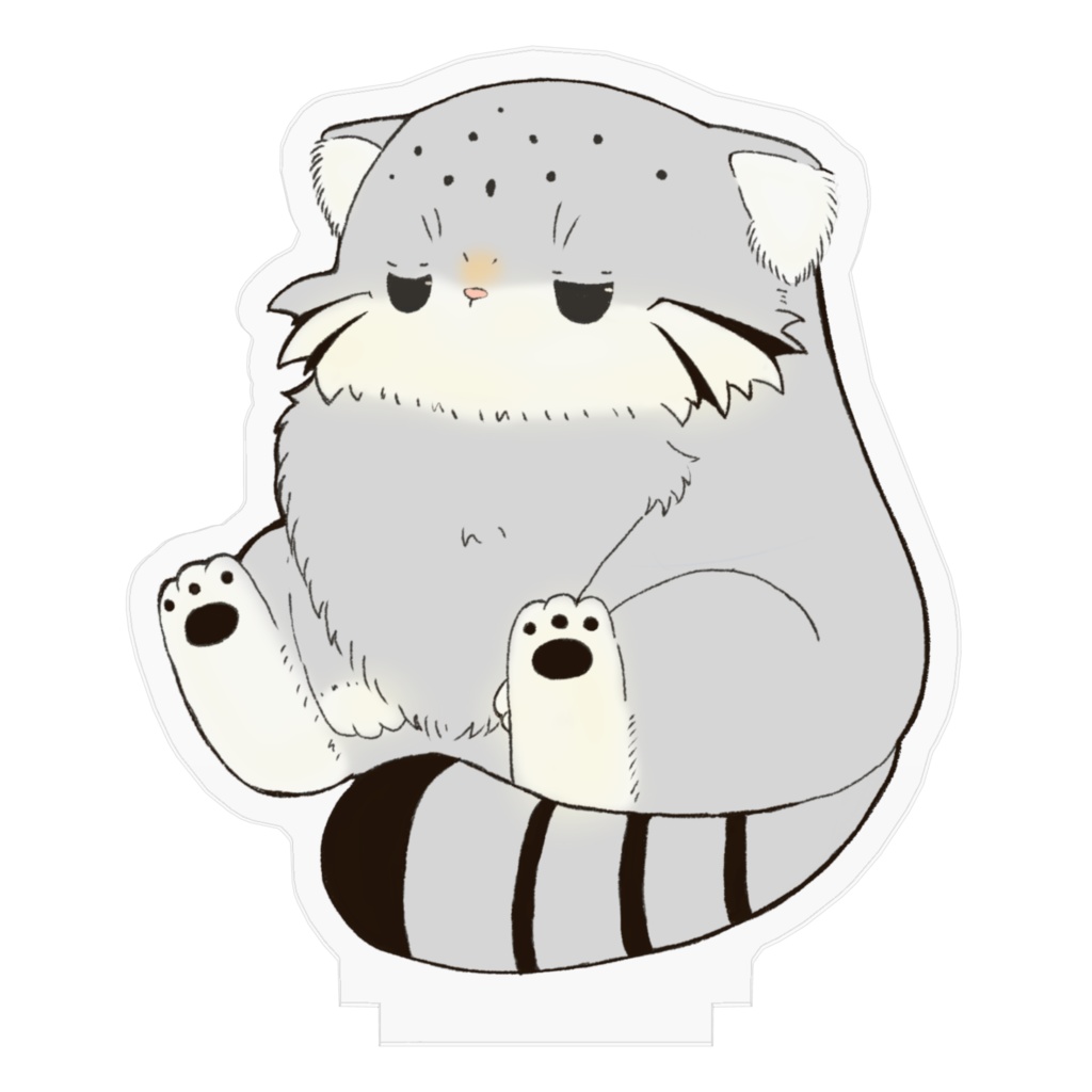 脱力系マヌルネコのアクスタ