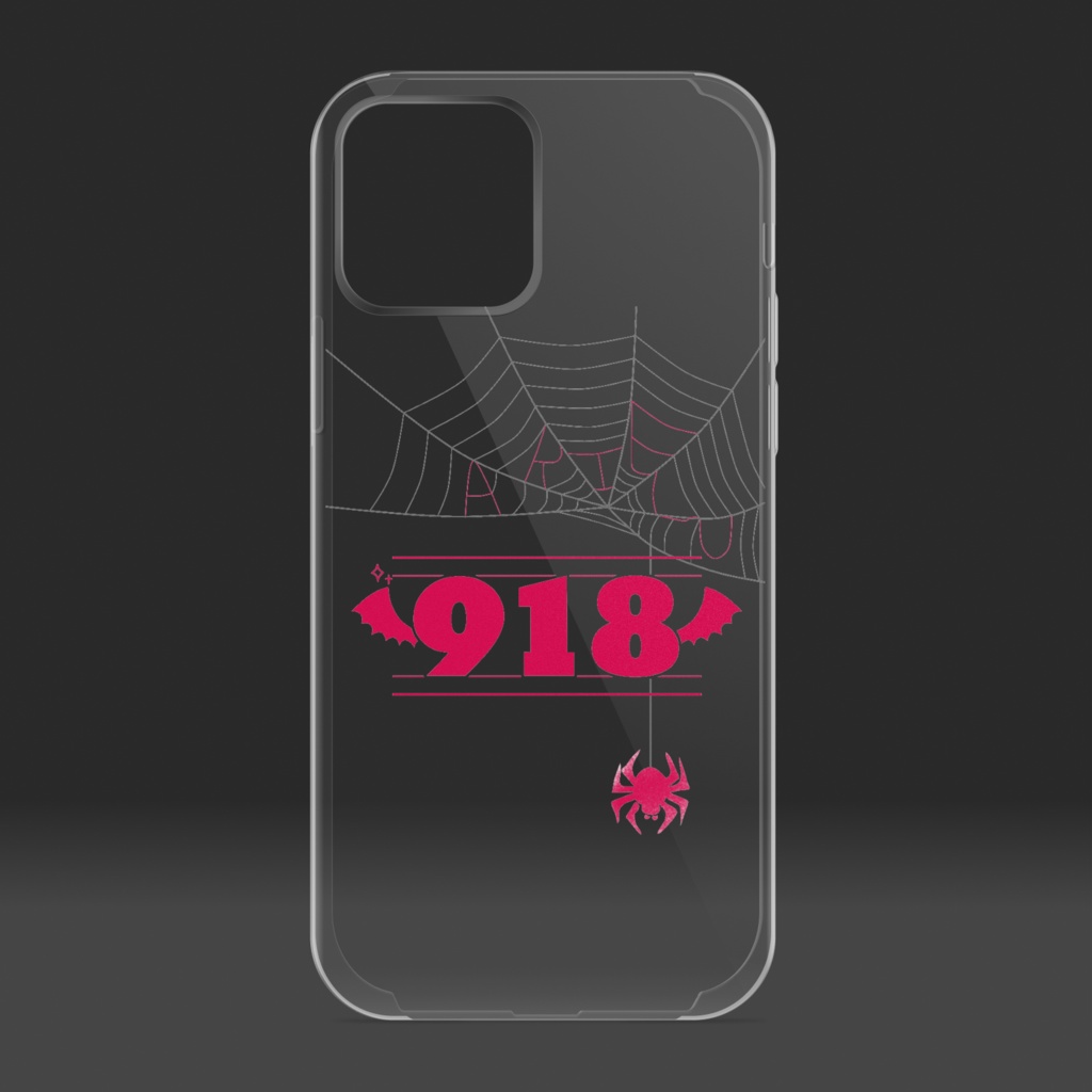 クリアiPhoneケース -ブラック-