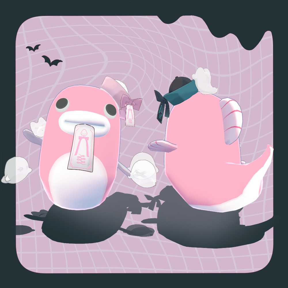 おばけきょんしー ꒰ まめふれんず・計7アバター対応 ꒱