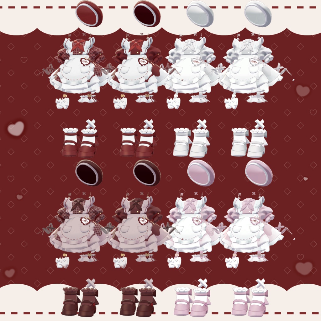 しゅくれった ♡ Sucretta ꒰ まめふれんず・計8アバター対応 ꒱