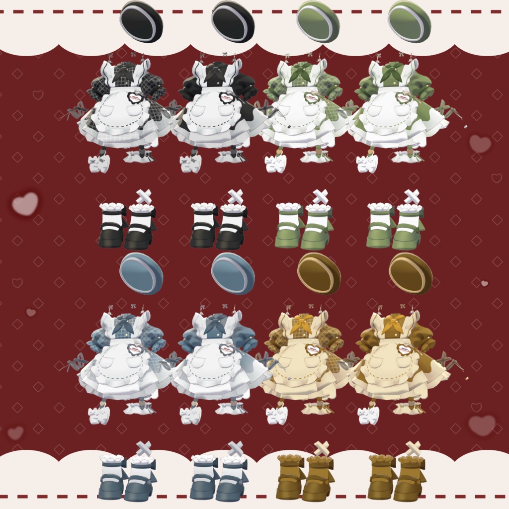 しゅくれった ♡ Sucretta ꒰ まめふれんず・計8アバター対応 ꒱