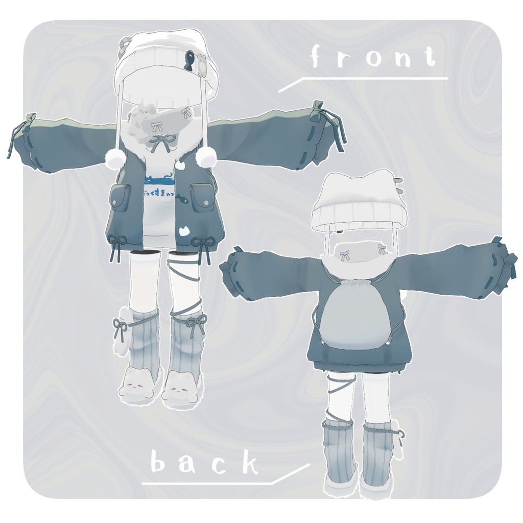 だっくすきゃっと꒰ まめふれんず・計5アバター対応 ꒱