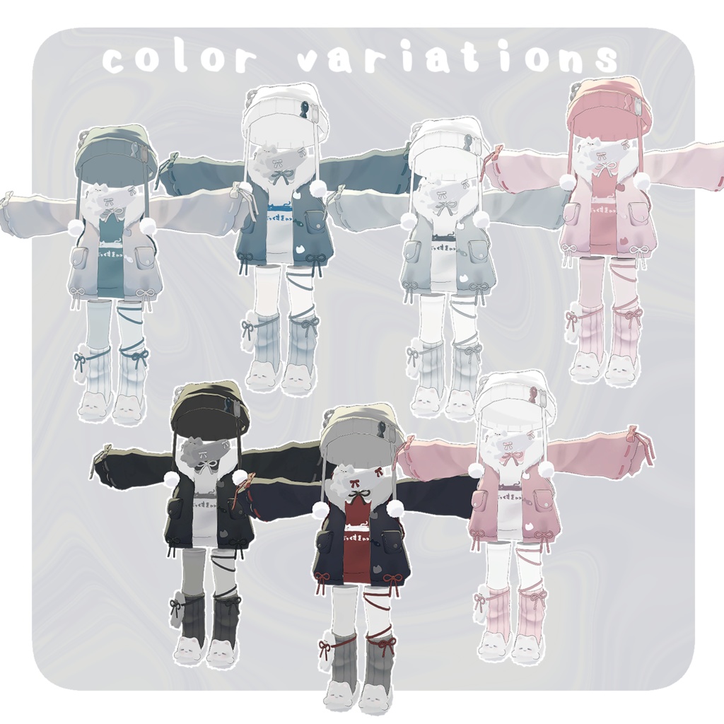 だっくすきゃっと꒰ まめふれんず・計5アバター対応 ꒱