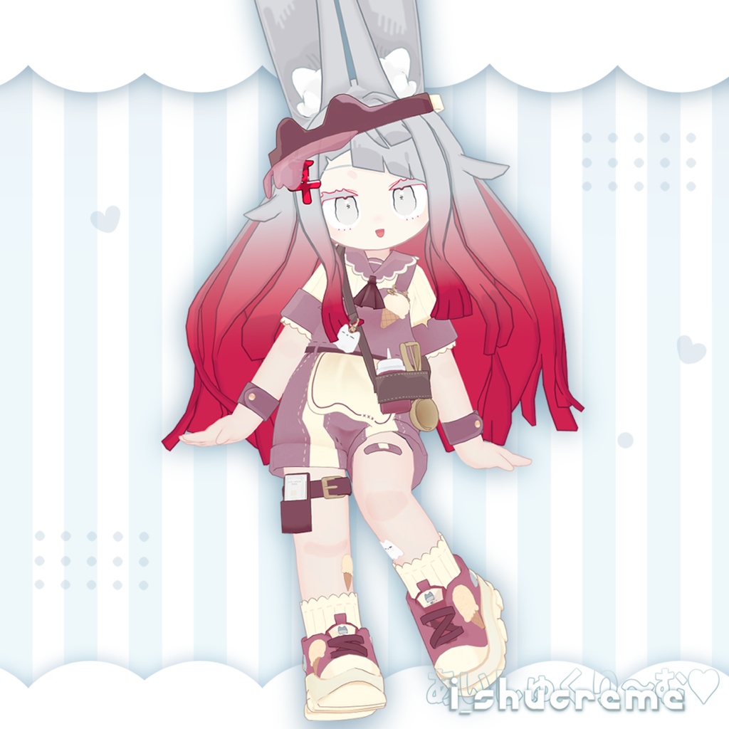 あいしゅくり~む ! i_shucreme ꒰ まめふれんず・計6アバター対応 ꒱