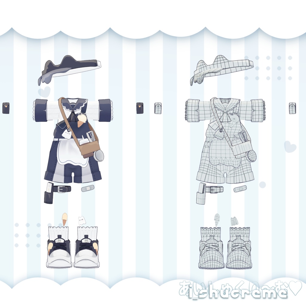 あいしゅくり~む ! i_shucreme ꒰ まめふれんず・計6アバター対応 ꒱