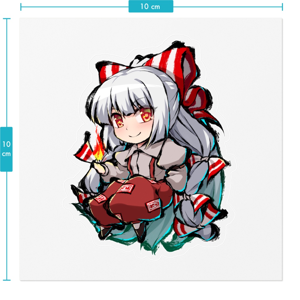 ステッカー 藤原妹紅 ちび