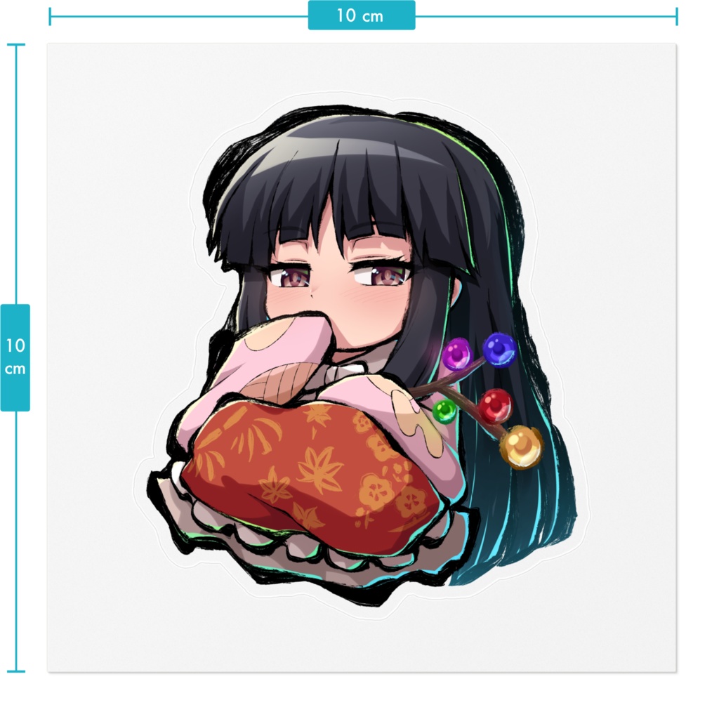 ステッカー 蓬莱山輝夜 ちび