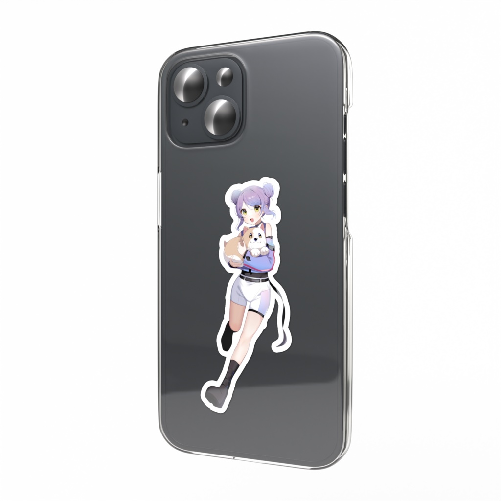 旧デザイン　ぱんみみスマホステッカー　表情3種類あるよ！