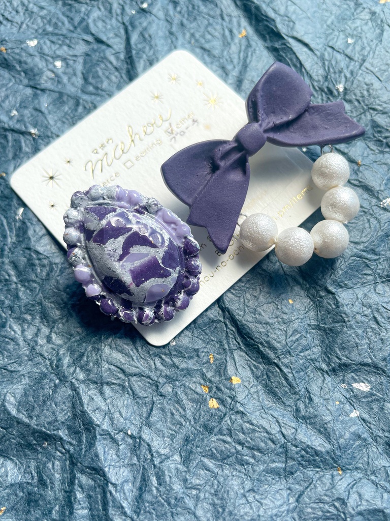 【忍たま五年生】宝石とおリボン・ブローチ【イメージアクセ】