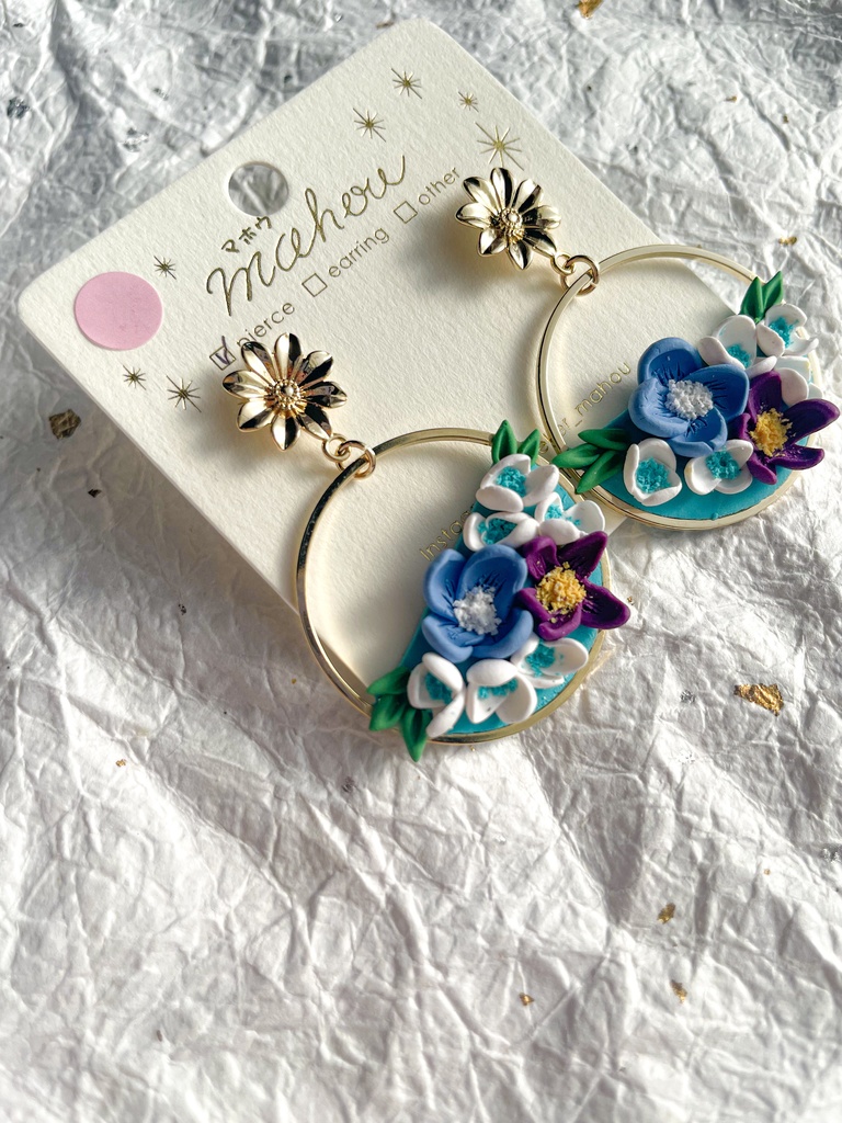 【忍たま一年は組】花束ピアス(イヤリング変更可)【イメージアクセ】