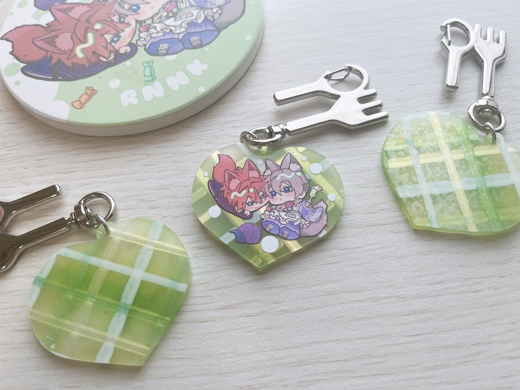 あそこいメロンクリームソーダアクキー🍈🍒