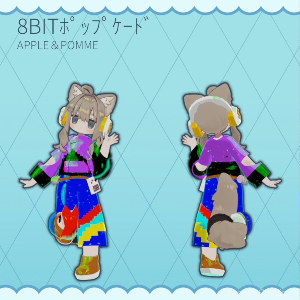 8BITポップケード (シピルカ まめふれんず対応)