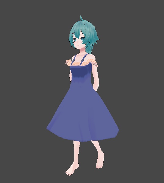 【VRChat想定】サマーワンピース (薄荷ちゃん、Elise2ちゃん対応)