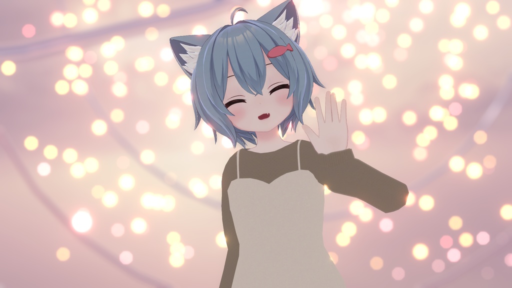 【VRChat想定】デニムワンピ【現時点8アバター対応】