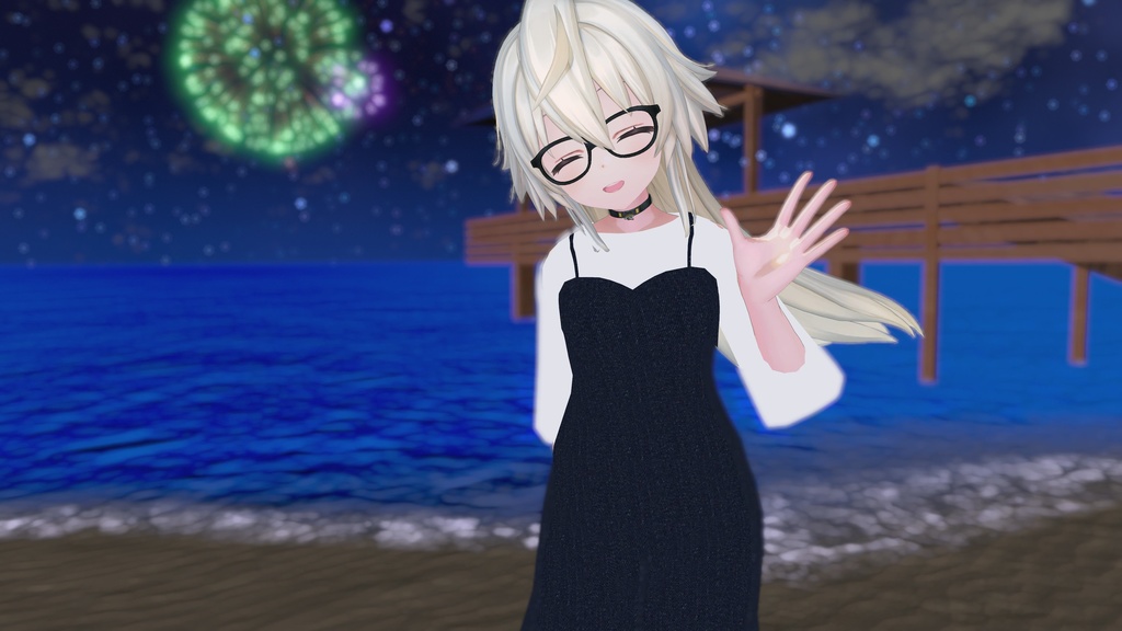 【VRChat想定】デニムワンピ【現時点8アバター対応】