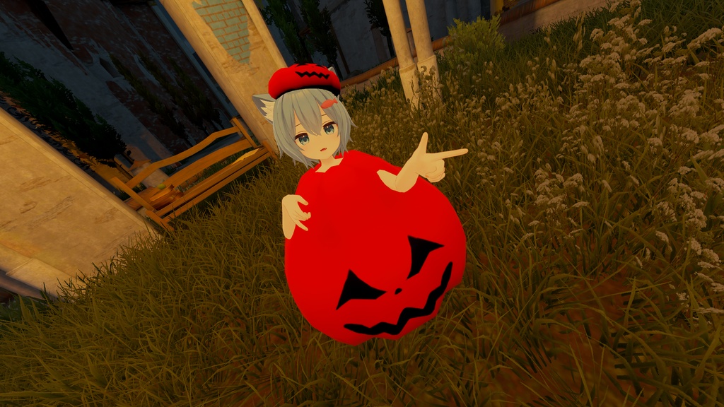 無料あり【VRChat想定】ハロウィンメイド&パンプキン【現時点9アバター+1対応】