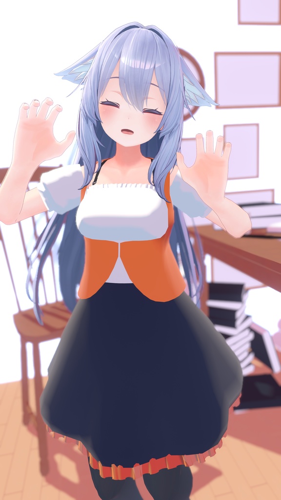 無料あり【VRChat想定】ハロウィンメイド&パンプキン【現時点9アバター+1対応】