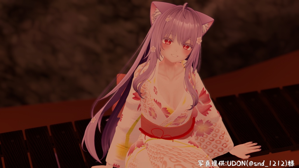 裏:夜桜繚乱【VRChat向浴衣/ギミック付】