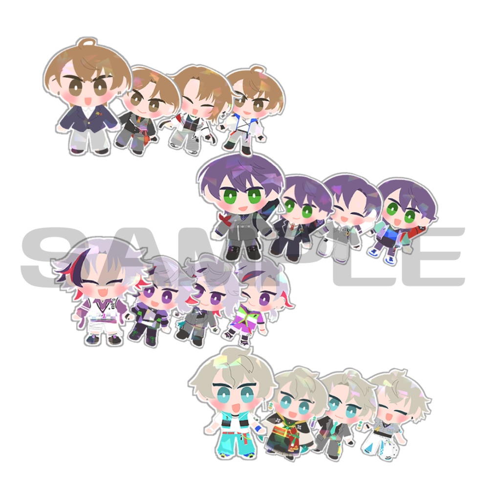 ホログラムフレークシール(16枚)