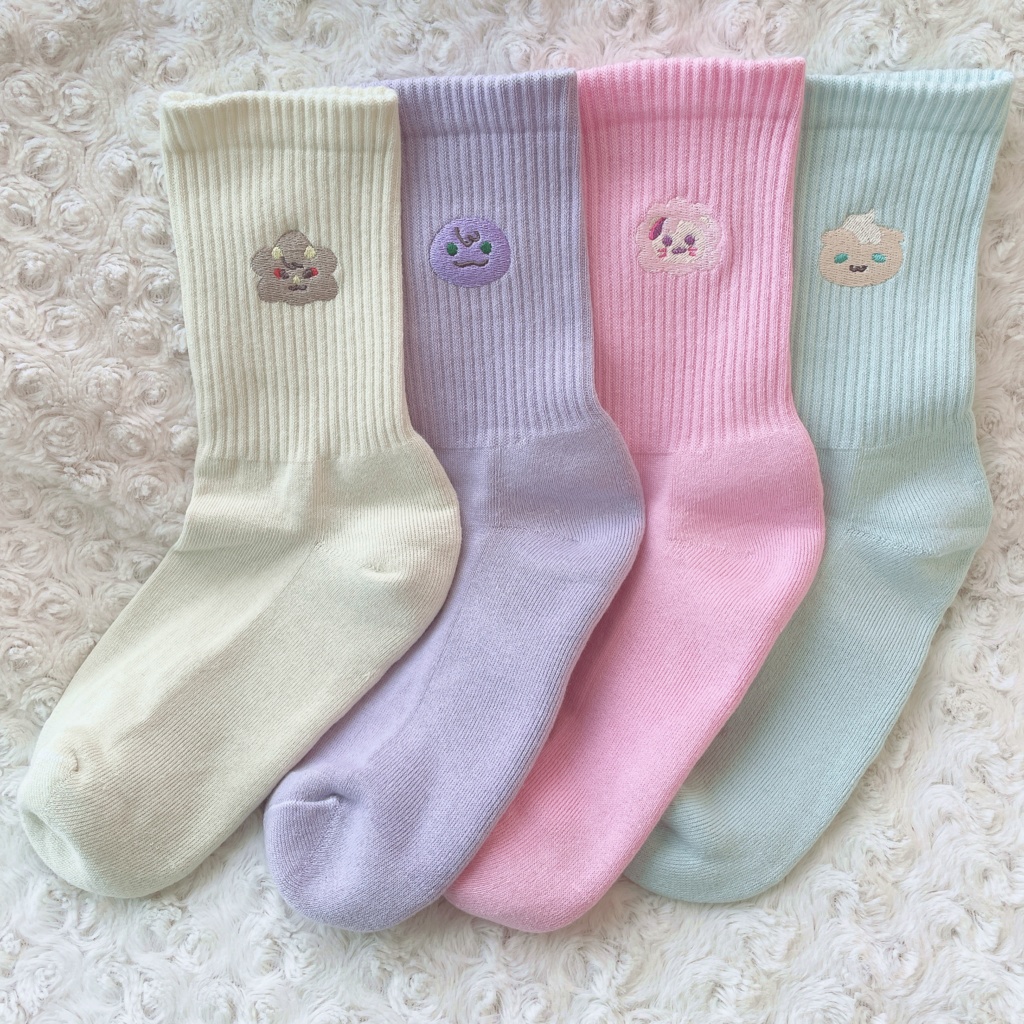 【〜4/30まで】ろふまる刺繍靴下【予約】