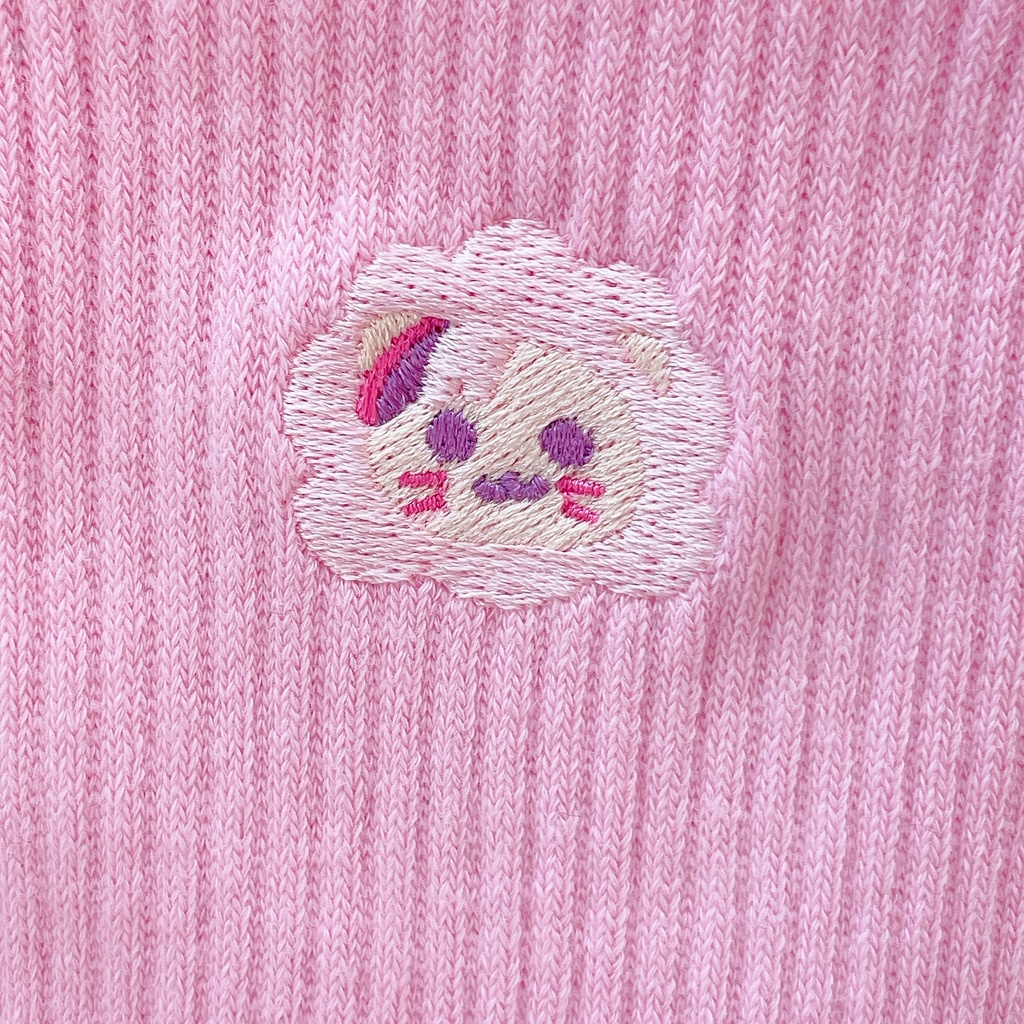 【〜4/30まで】ろふまる刺繍靴下【予約】