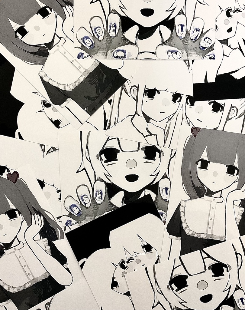 イラストカード　4枚　Aセット
