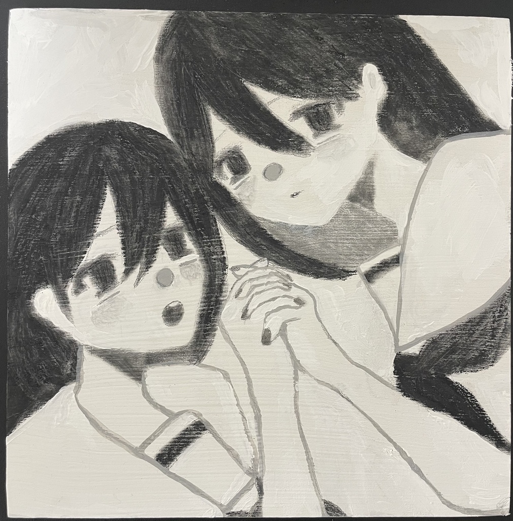 木製ボード　アナログ原画　
