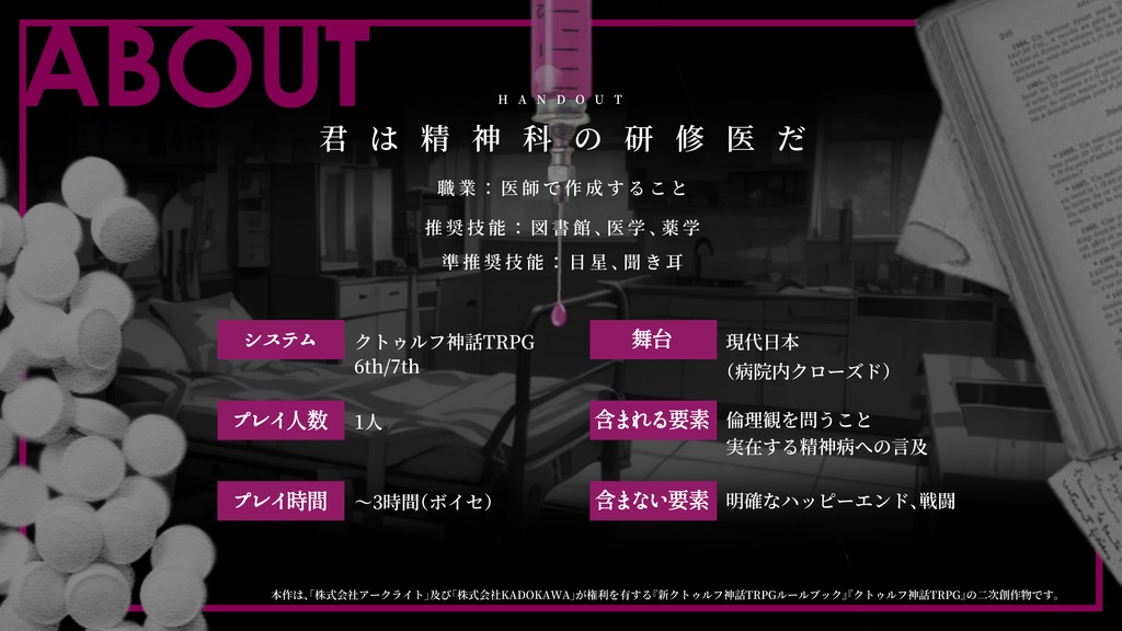 CoCシナリオ『泥中に蓮』SPLL:E196041