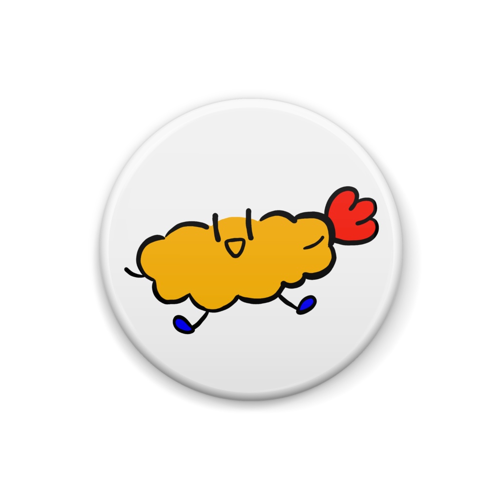 エビフライ君🍤缶バッジ