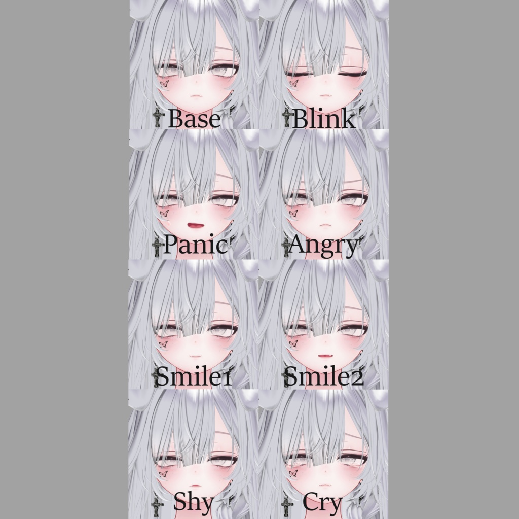 【愛莉-Airi】Face Blendshape + 6 Face Animation