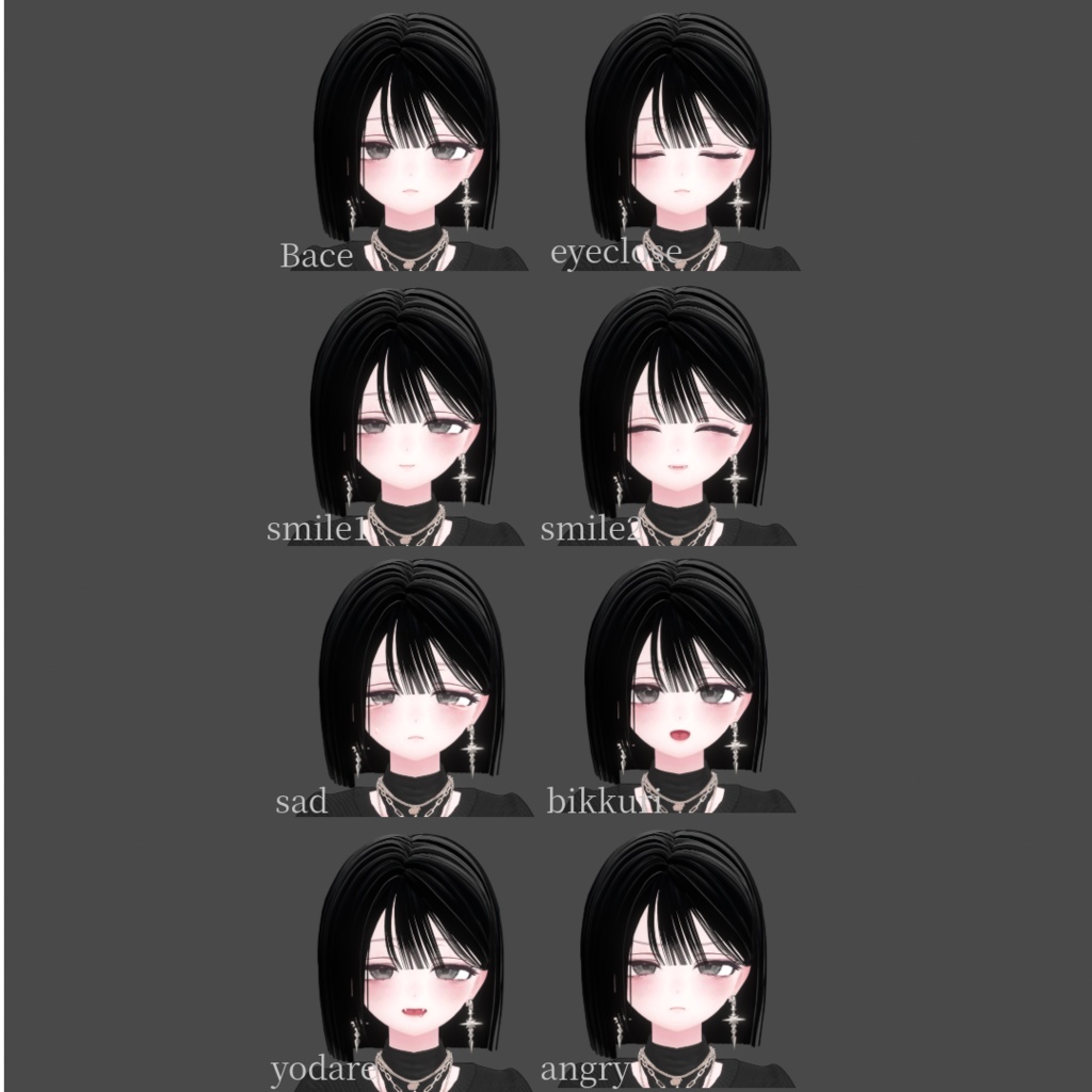 【愛莉-Airi】Face Blendshape + 6 Face Animation