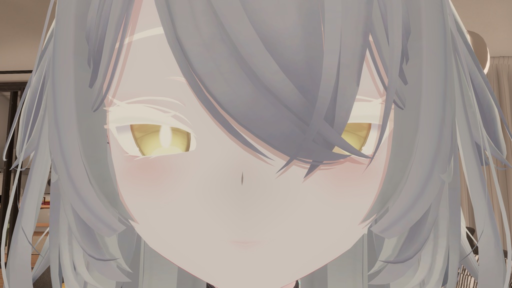 【8アバター対応】白まつげと白まゆげとそのマスク