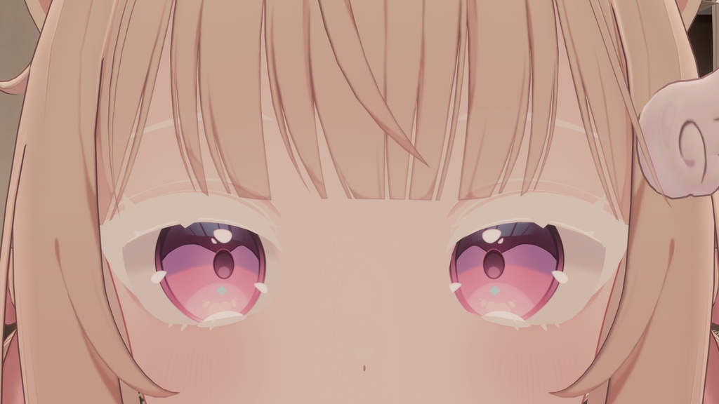 【14アバター対応】白まつげと白まゆげとそのマスク