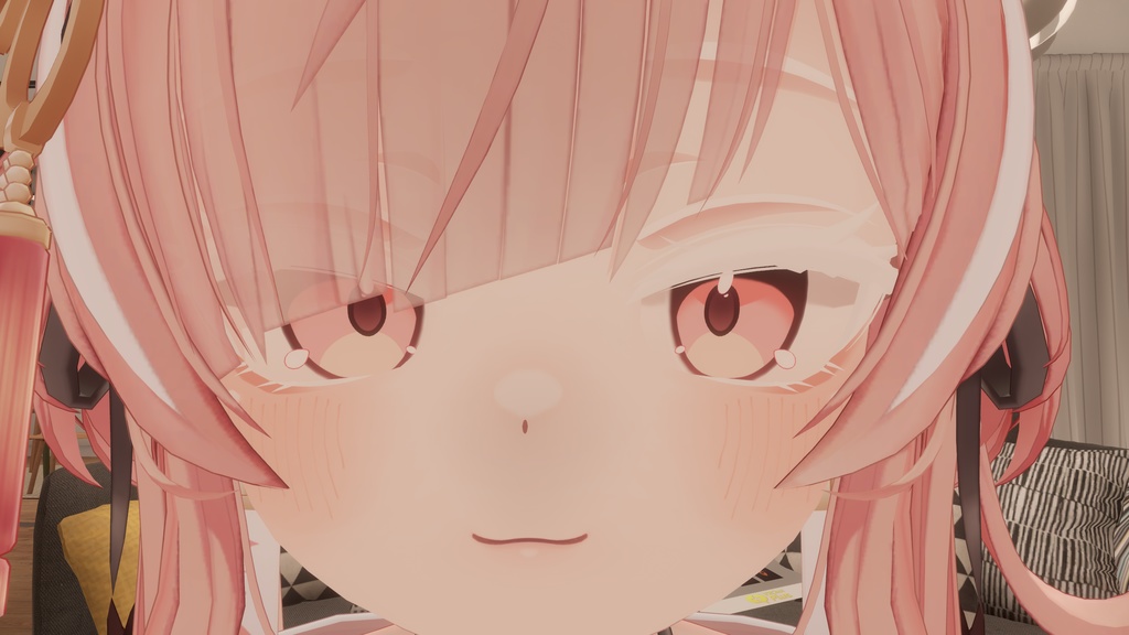 【8アバター対応】白まつげと白まゆげとそのマスク