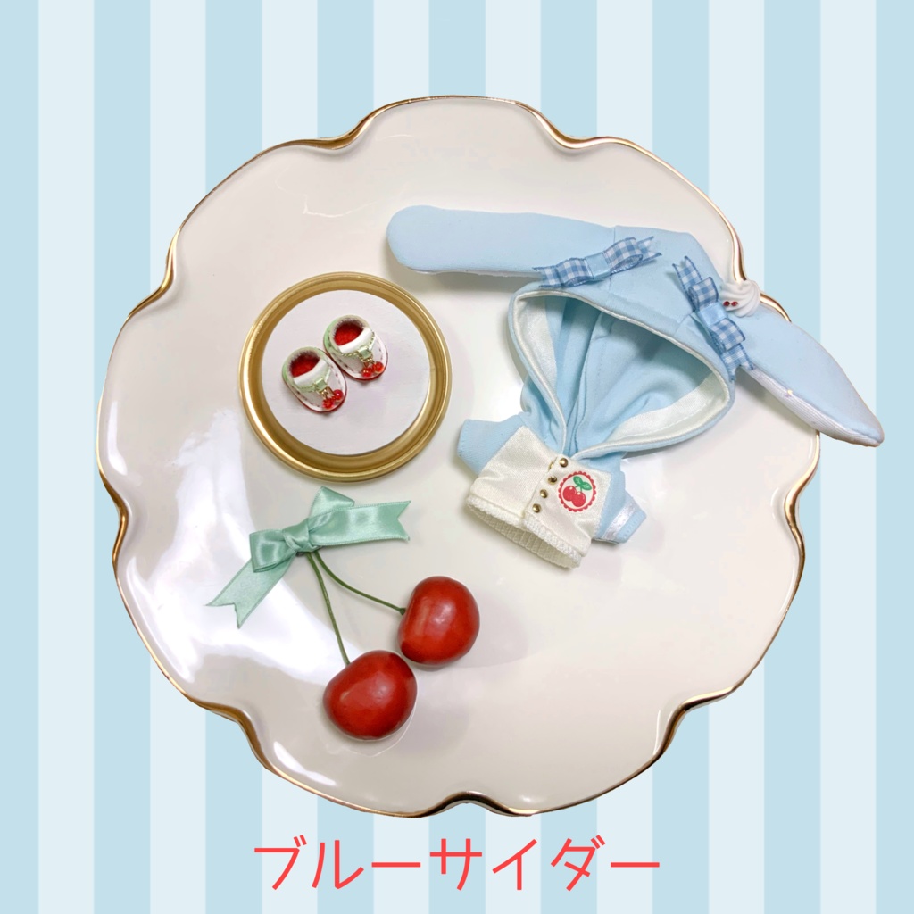 【完売御礼】チェリーバニーボタンパーカー&シューズ