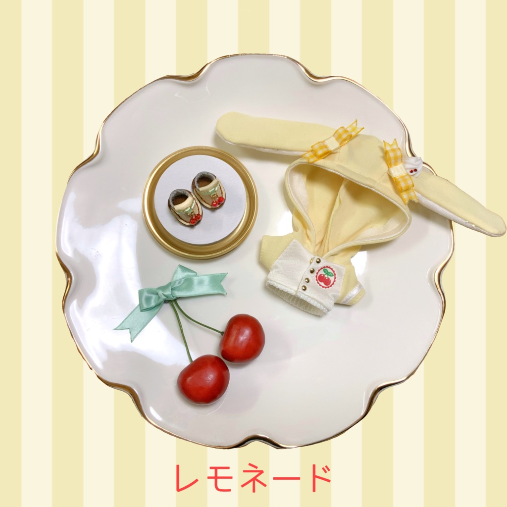 【完売御礼】チェリーバニーボタンパーカー&シューズ