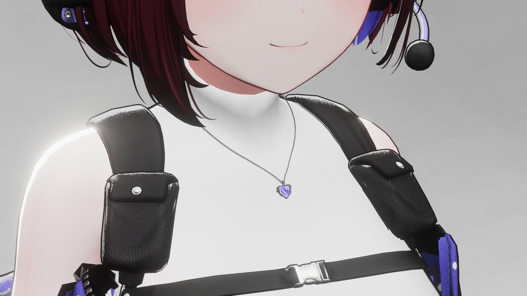 【Free】 Heart necklace (ハートネックレス)