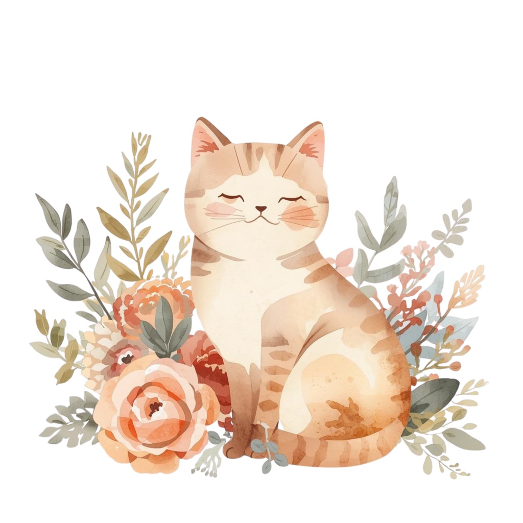 Flowerマルシェの水彩クリップアート|背景透過PNG 15点セット|3000px|商用利用可