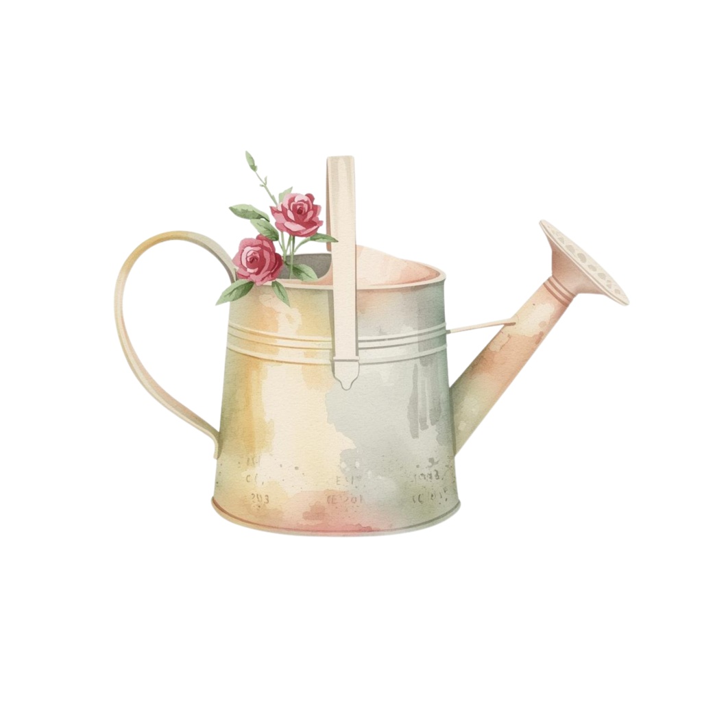 Flowerマルシェの水彩クリップアート|背景透過PNG 15点セット|3000px|商用利用可