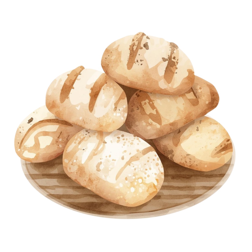 やさしいベーカリーマルシェ|Bakery Marche Clipart|15PNG・3000×3000px|Canvaテンプレート