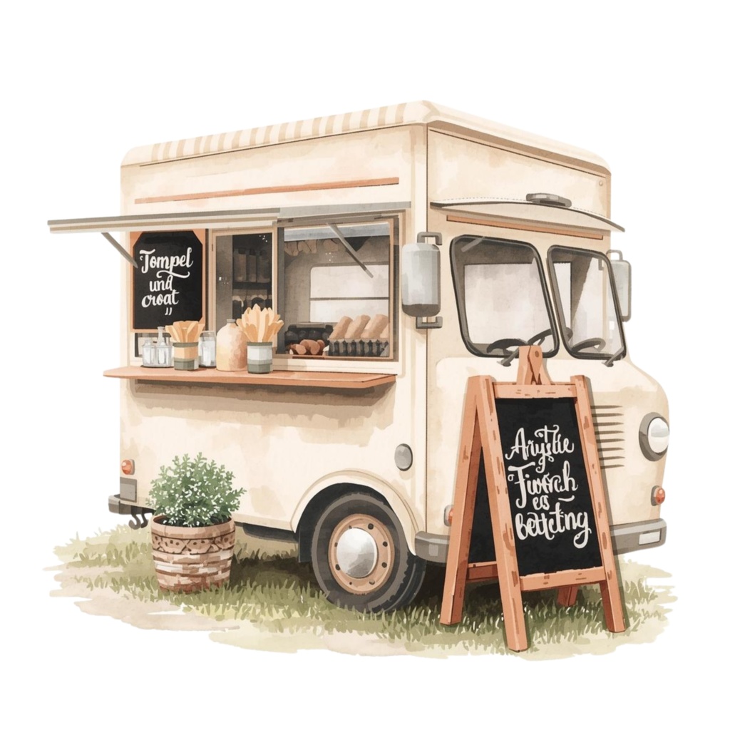 やさしいベーカリーマルシェ|Bakery Marche Clipart|15PNG・3000×3000px|Canvaテンプレート