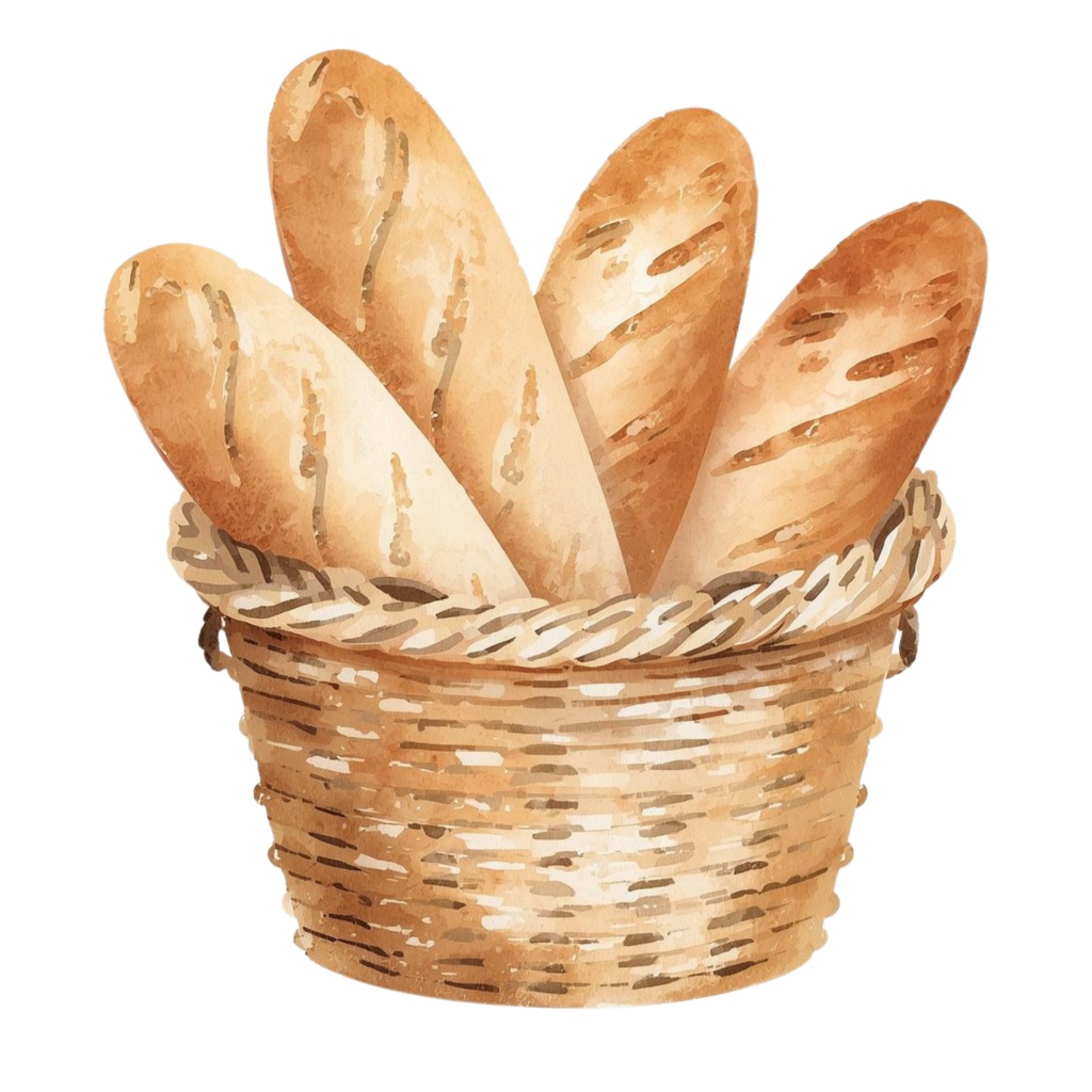 やさしいベーカリーマルシェ|Bakery Marche Clipart|15PNG・3000×3000px|Canvaテンプレート