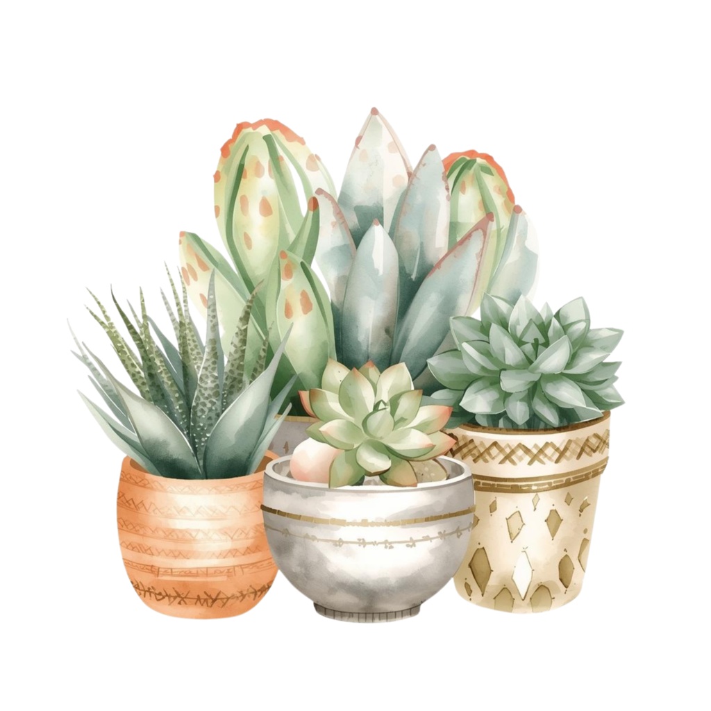 やさしいボタニカルマルシェ|Botanical Marché Clipart|16PNG・3000px・Canvaテンプレート・商用利用可