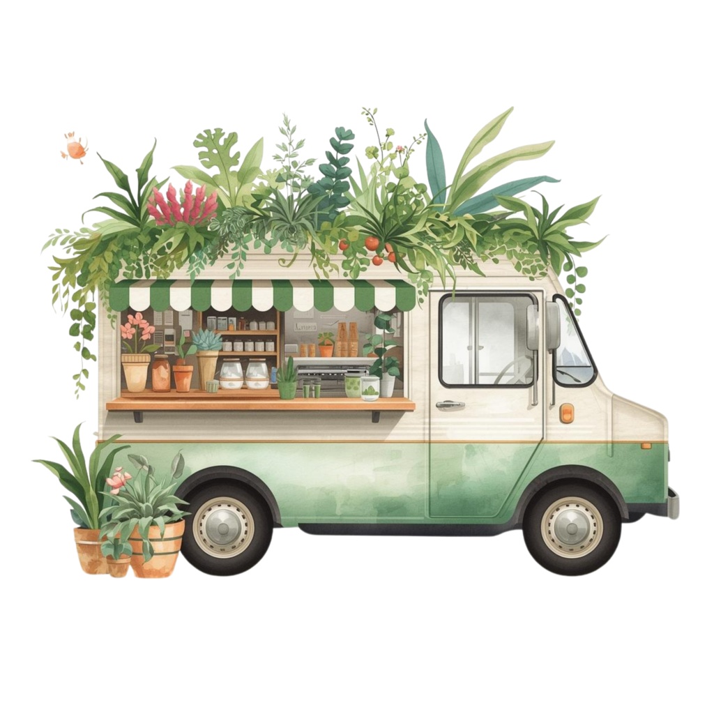やさしいボタニカルマルシェ|Botanical Marché Clipart|16PNG・3000px・Canvaテンプレート・商用利用可