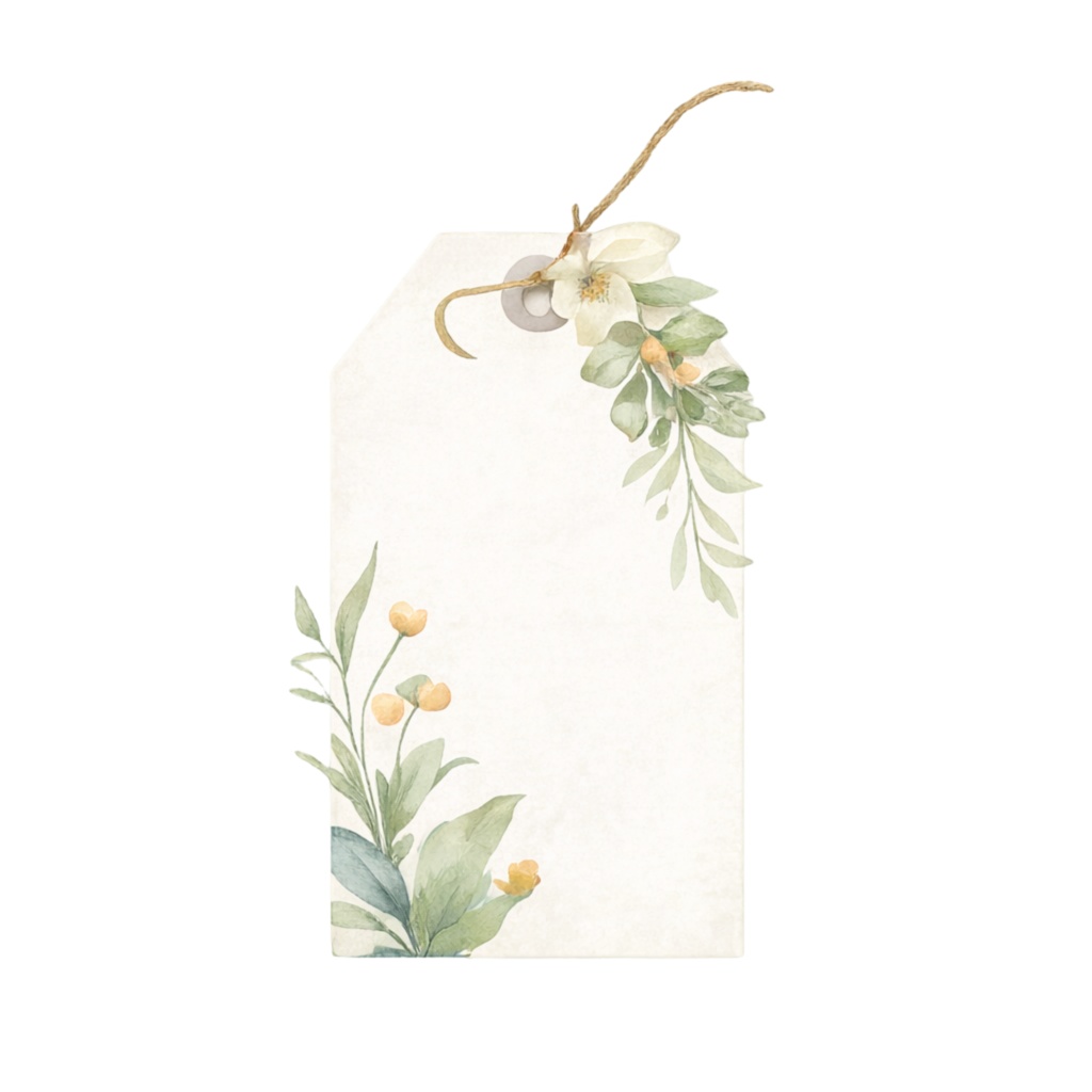 やさしいボタニカルマルシェ|Botanical Marché Clipart|16PNG・3000px・Canvaテンプレート・商用利用可