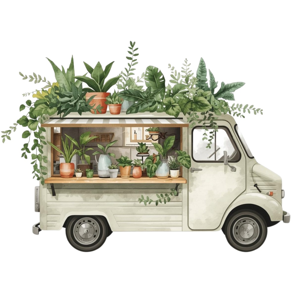 やさしいボタニカルマルシェ|Botanical Marché Clipart|16PNG・3000px・Canvaテンプレート・商用利用可
