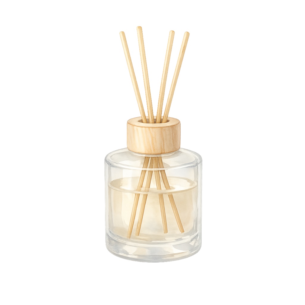 キャンドルとアロマのナチュラルマルシェ|水彩クリップアート15PNG|Canvaテンプレート|商用利用可