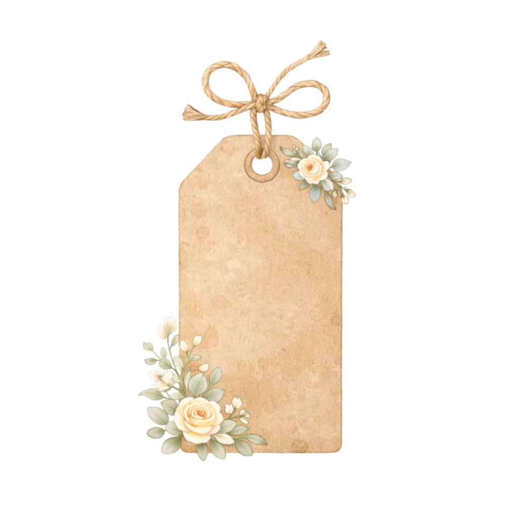 キャンドルとアロマのナチュラルマルシェ|水彩クリップアート15PNG|Canvaテンプレート|商用利用可